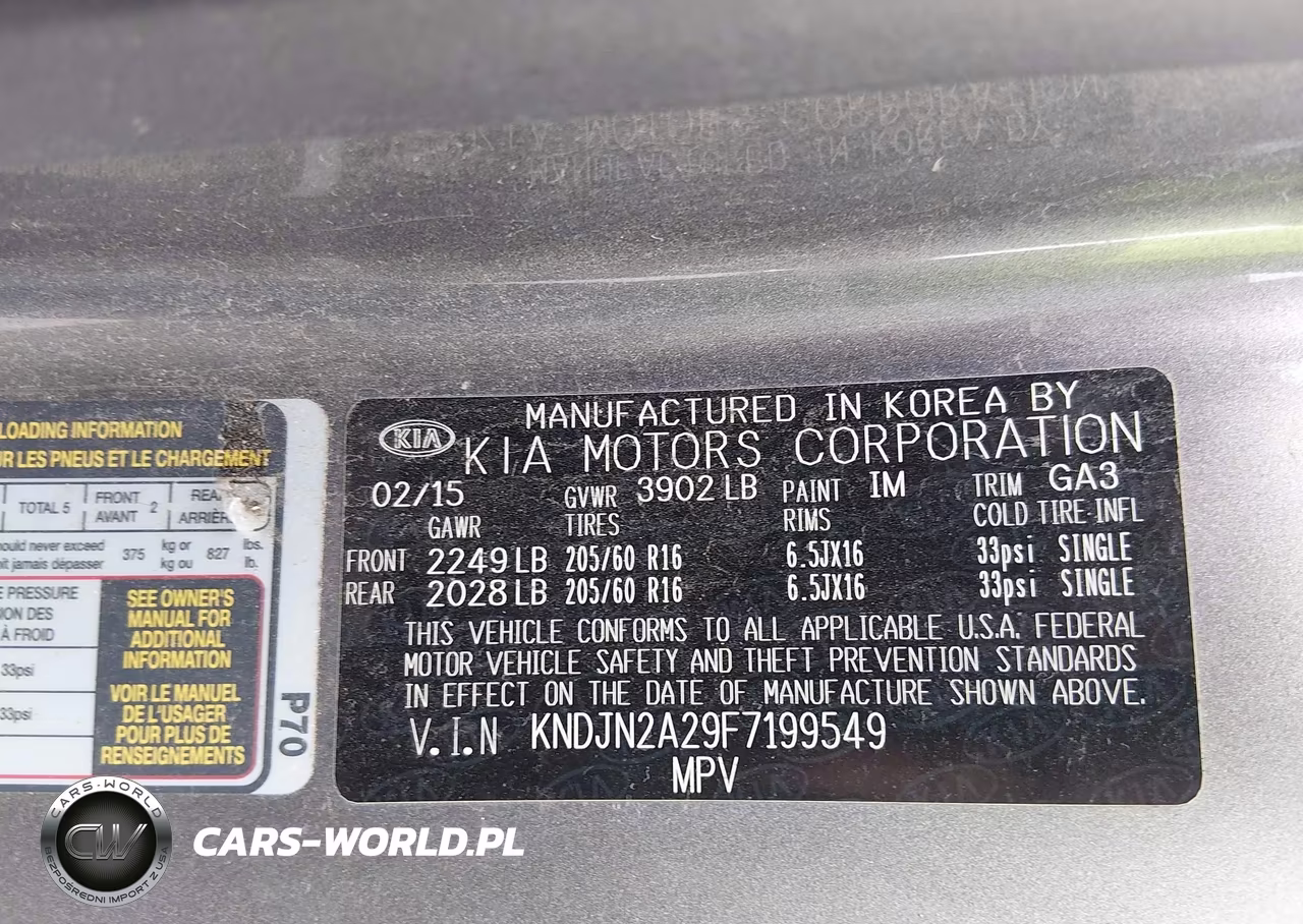 2015 Kia Soul VIN:KNDJN2A29F7199549 - 9