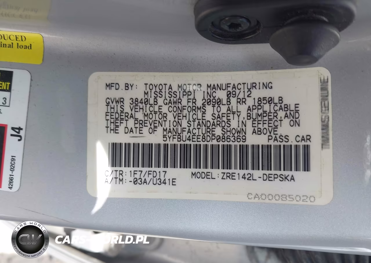 2013 Toyota Corolla S VIN:5YFBU4EE8DP086369 - 9