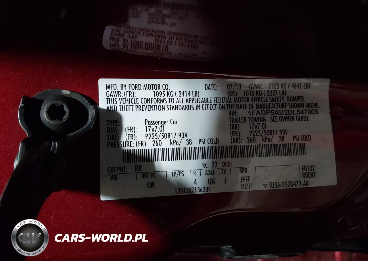 2013 Ford C-Max Hybrid Se VIN:1FADP5AU2DL547003 - 9