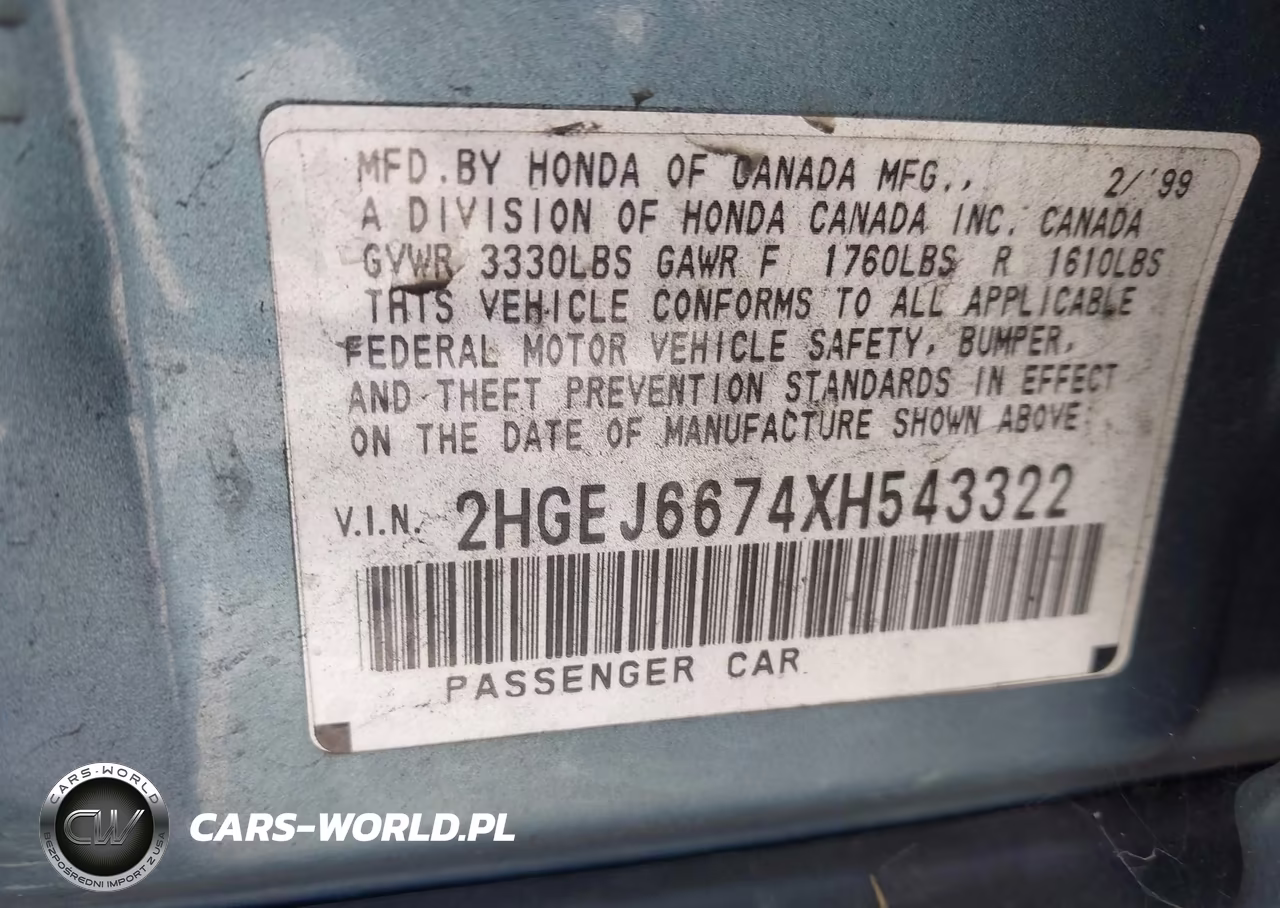 1999 Honda Civic Lx VIN:2HGEJ6674XH543322 - 9