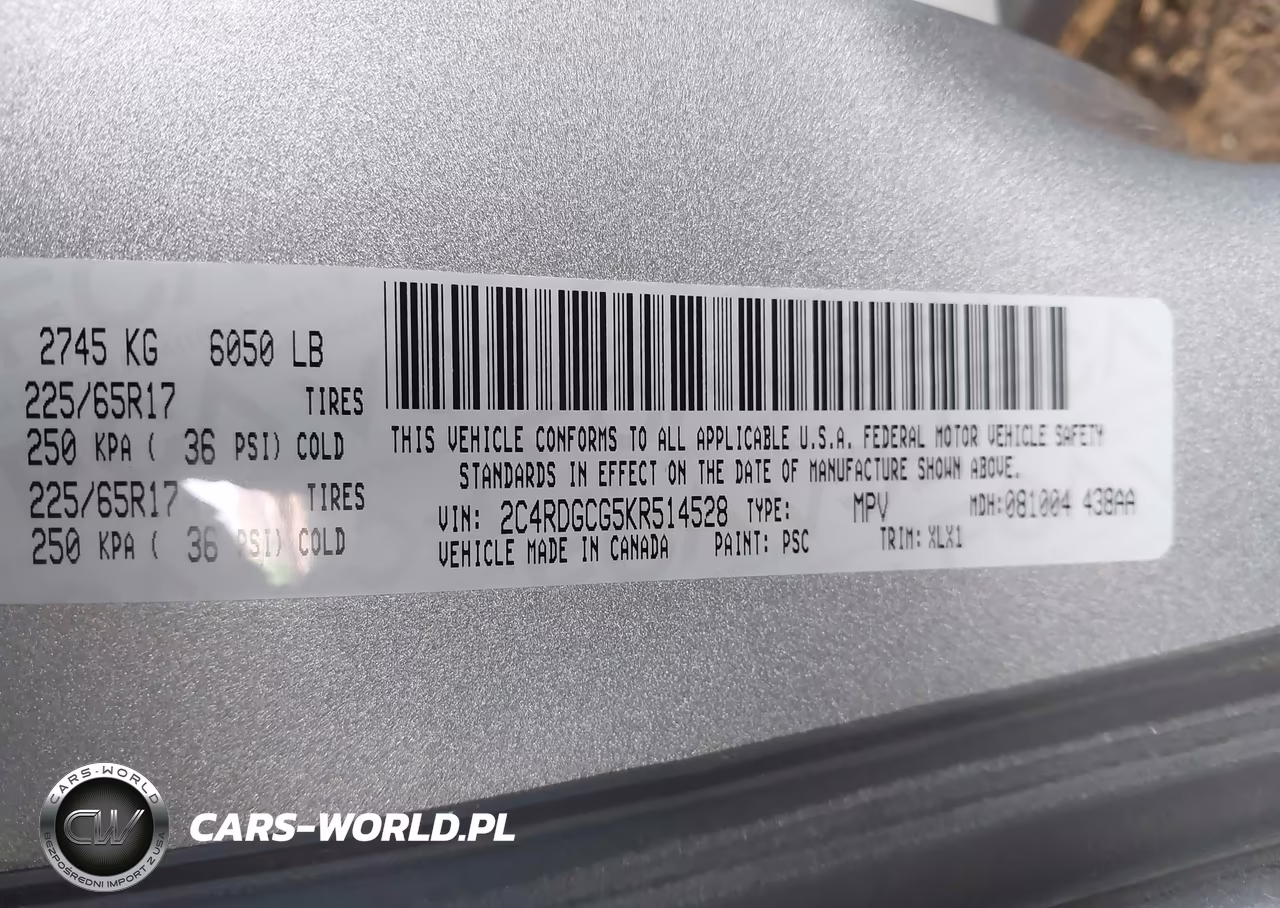 2019 Dodge Grand Caravan Sxt VIN:2C4RDGCG5KR514528 - 9