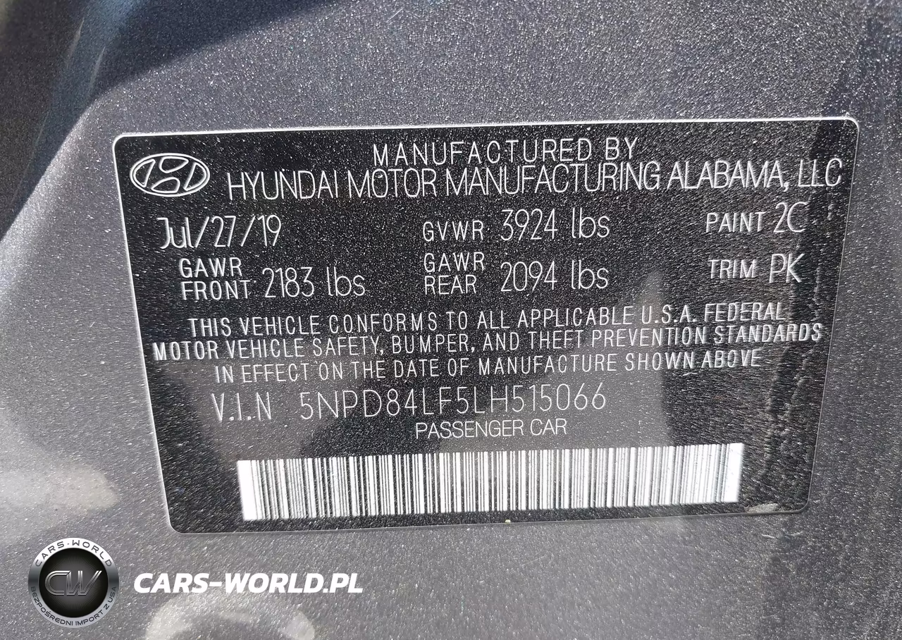 2020 Hyundai Elantra Sel VIN:5NPD84LF5LH515066 - 9
