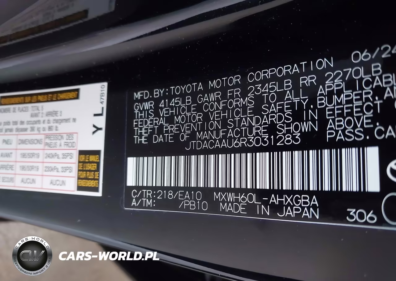 2024 Toyota Prius Xle VIN:JTDACAAU6R3031283 - 9