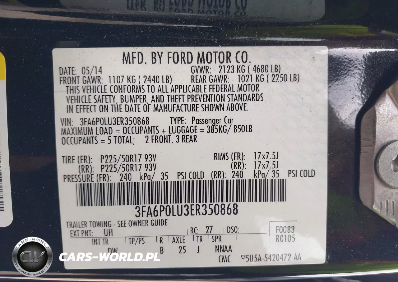 2014 Ford Fusion Hybrid Se VIN:3FA6P0LU3ER350868 - 9