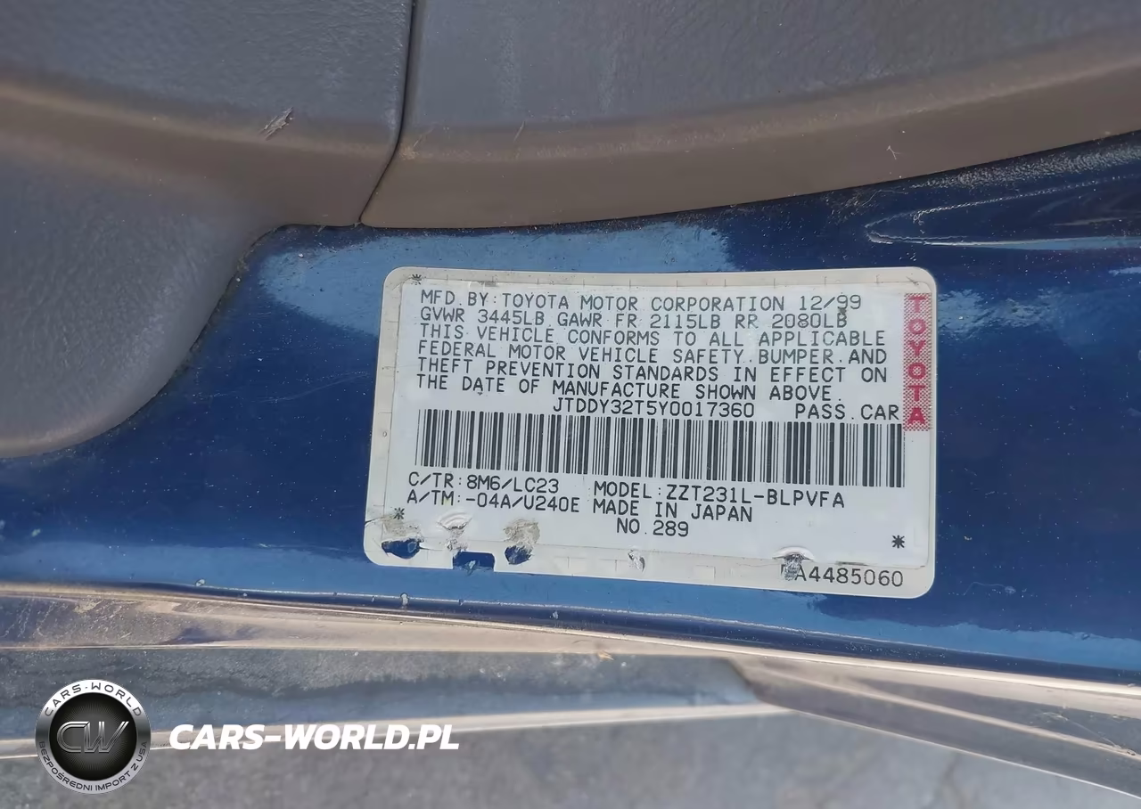 2000 Toyota Celica Gts VIN:JTDDY32T5Y0017360 - 9
