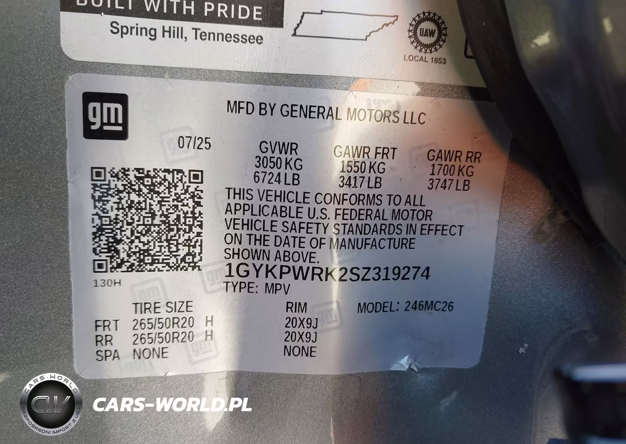 2025 Cadillac Lyriq Sport 2 Rwd VIN:1GYKPWRK2SZ319274 - 9