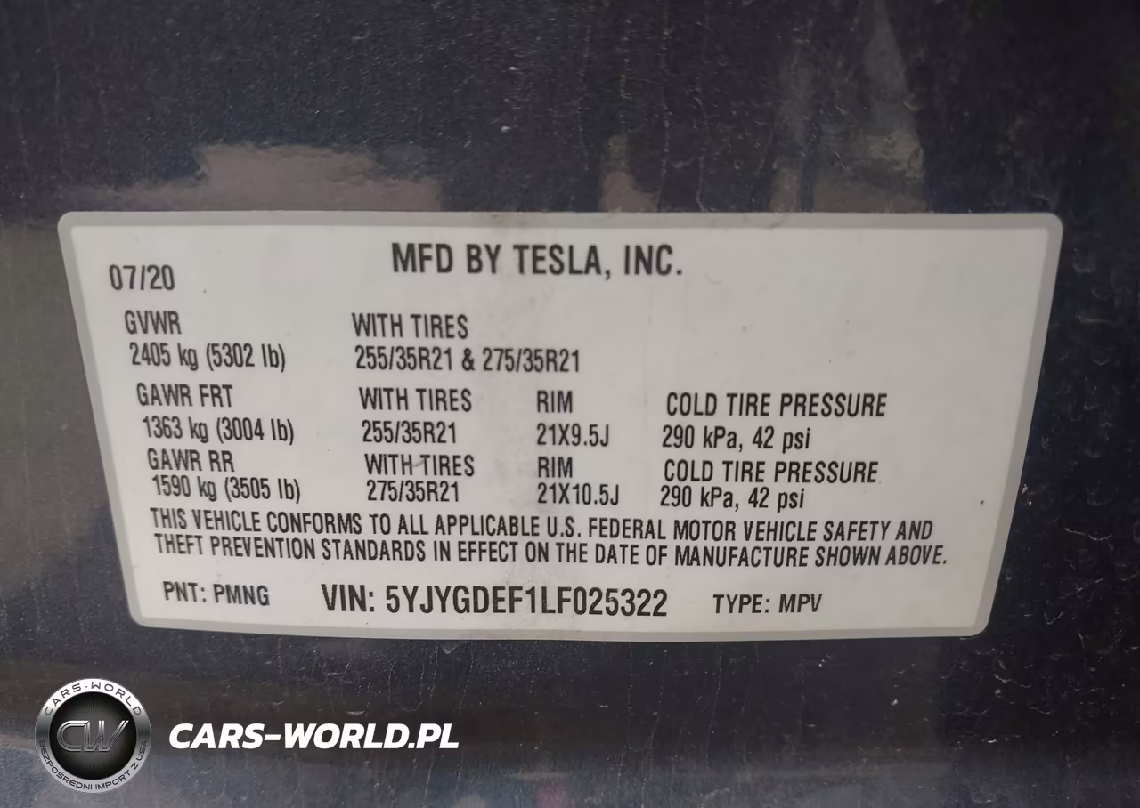 2020 Tesla Model Y Long Range Dual Motor All-Wheel Drive-Performance Dual Motor All-Wheel Drive VIN:5YJYGDEF1LF025322 - 9