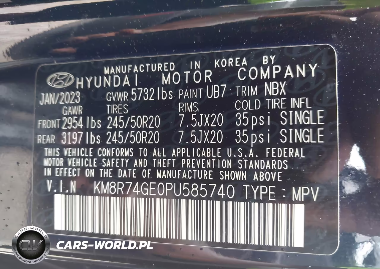 2023 Hyundai Palisade Calligraphy VIN:KM8R74GE0PU585740 - 9