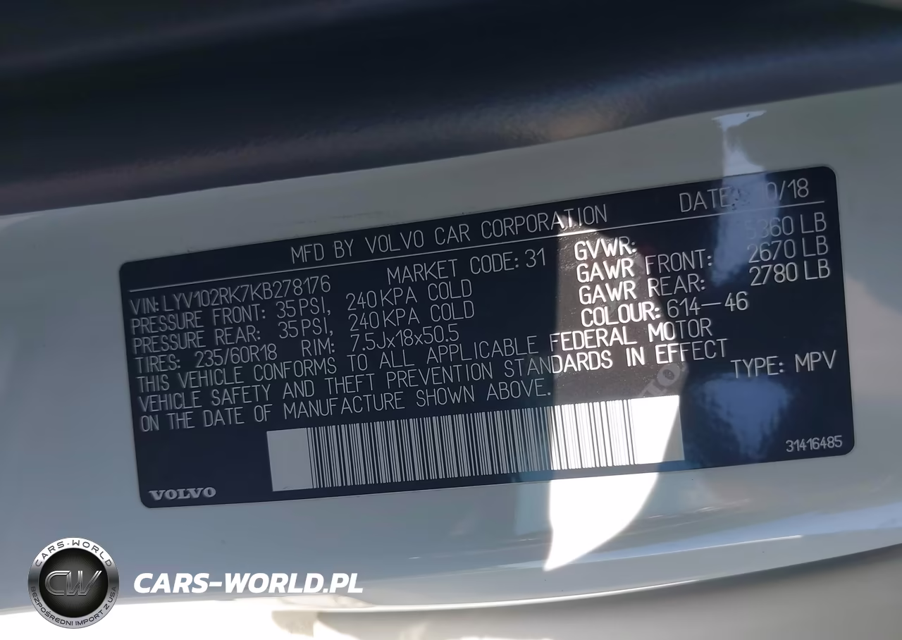 2019 Volvo Xc60 T5 Momentum VIN:LYV102RK7KB278176 - 9
