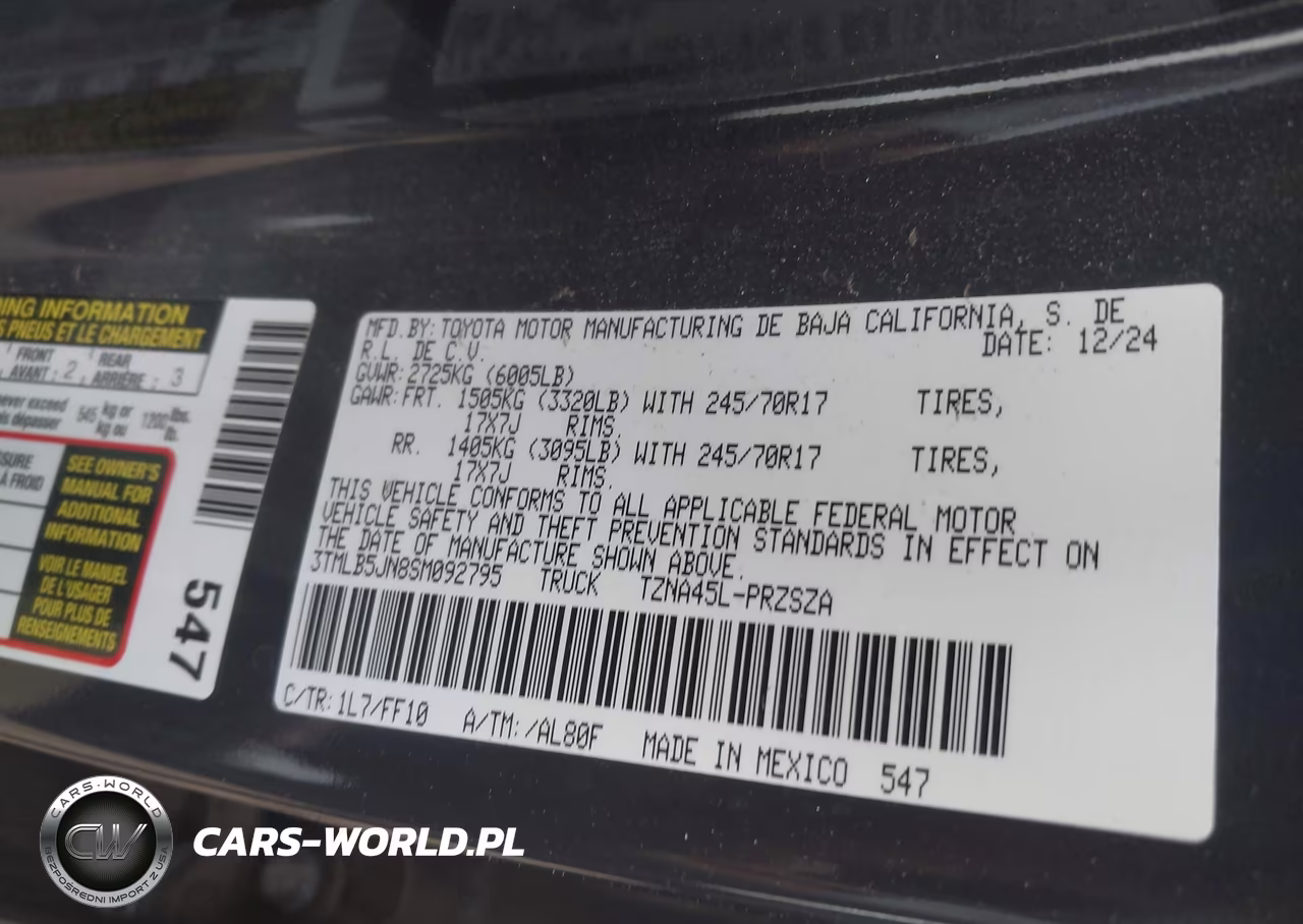 2025 Toyota Tacoma Sr5 VIN:3TMLB5JN8SM092795 - 9