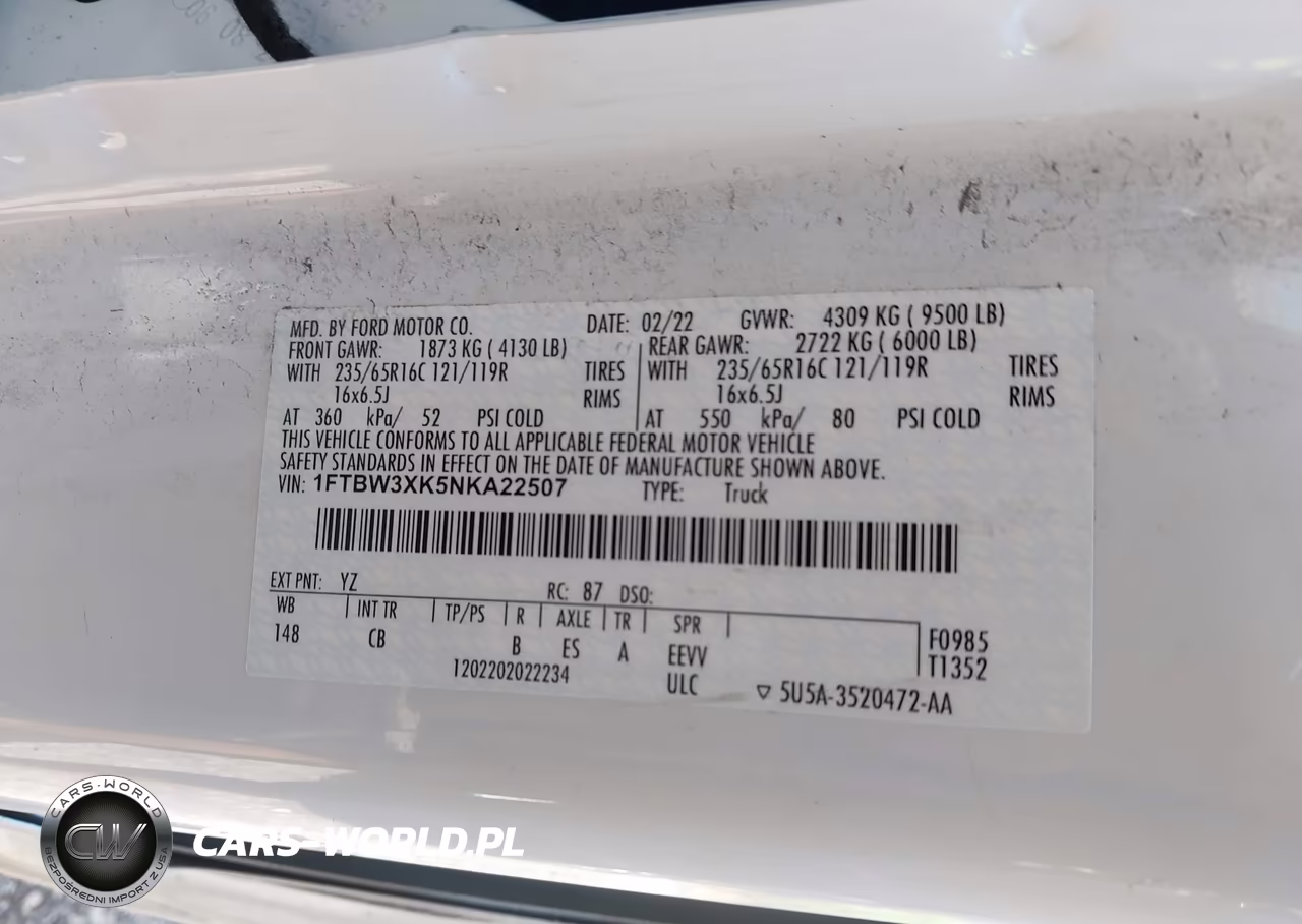 2022 Ford E-Transit-350 Cargo Van VIN:1FTBW3XK5NKA22507 - 9