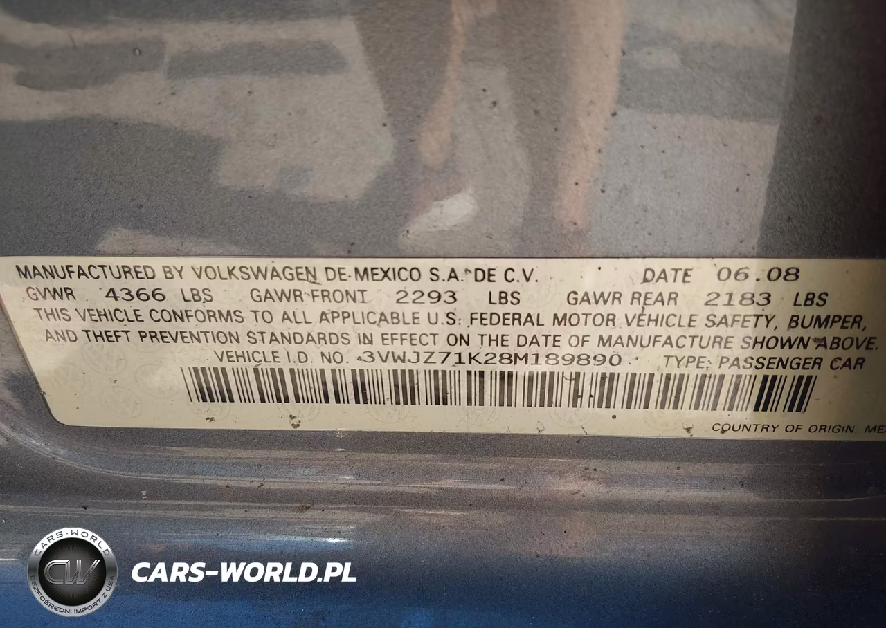 2008 Volkswagen Jetta S VIN:3VWJZ71K28M189890 - 9