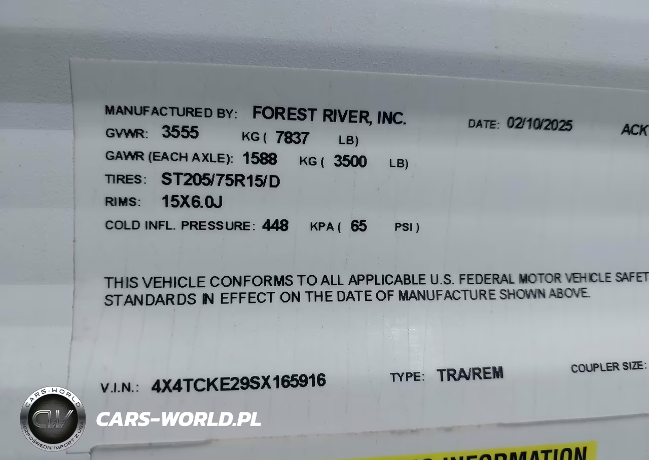 2025 Forest River Other VIN:4X4TCKE29SX165916 - 9
