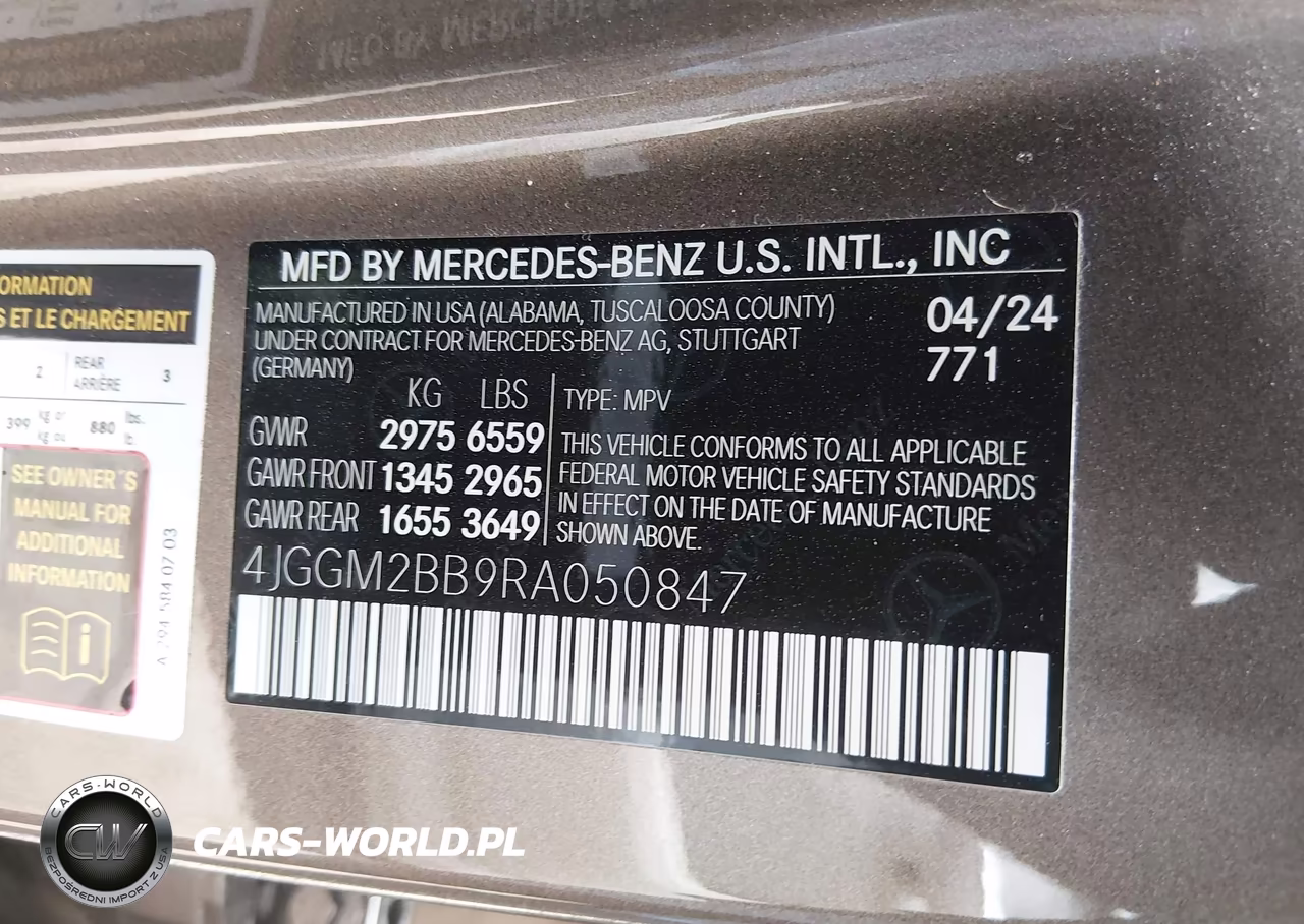 2024 Mercedes-Benz Eqe 350+ Suv VIN:4JGGM2BB9RA050847 - 9
