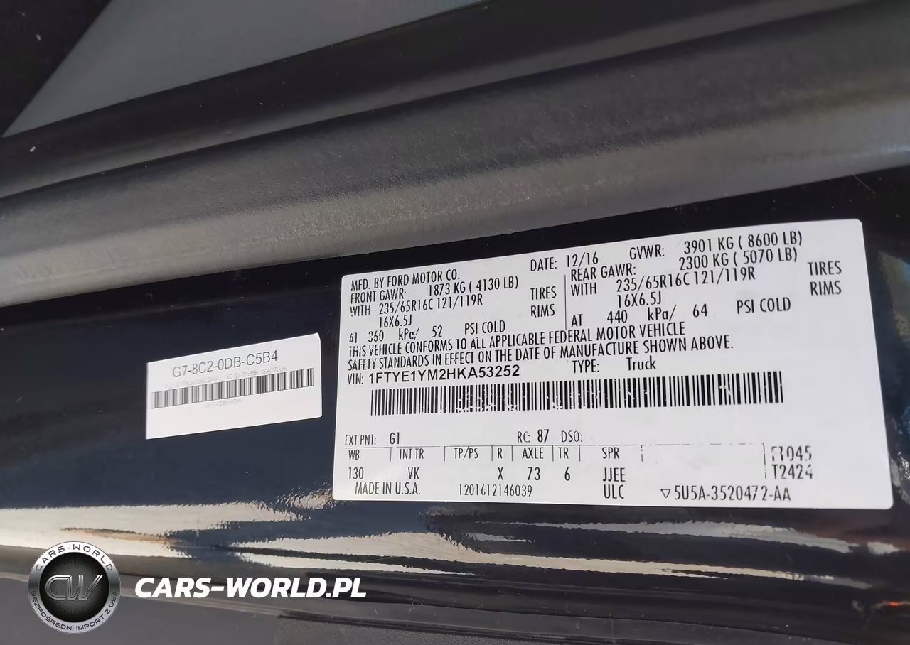 2017 Ford Transit-150 VIN:1FTYE1YM2HKA53252 - 9