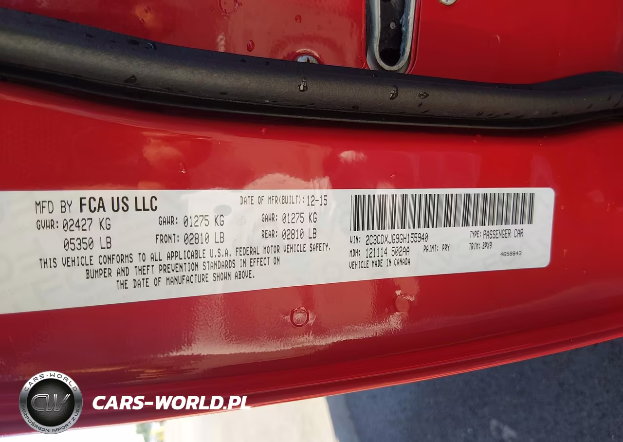 2016 Dodge Charger Sxt VIN:2C3CDXJG9GH155940 - 9