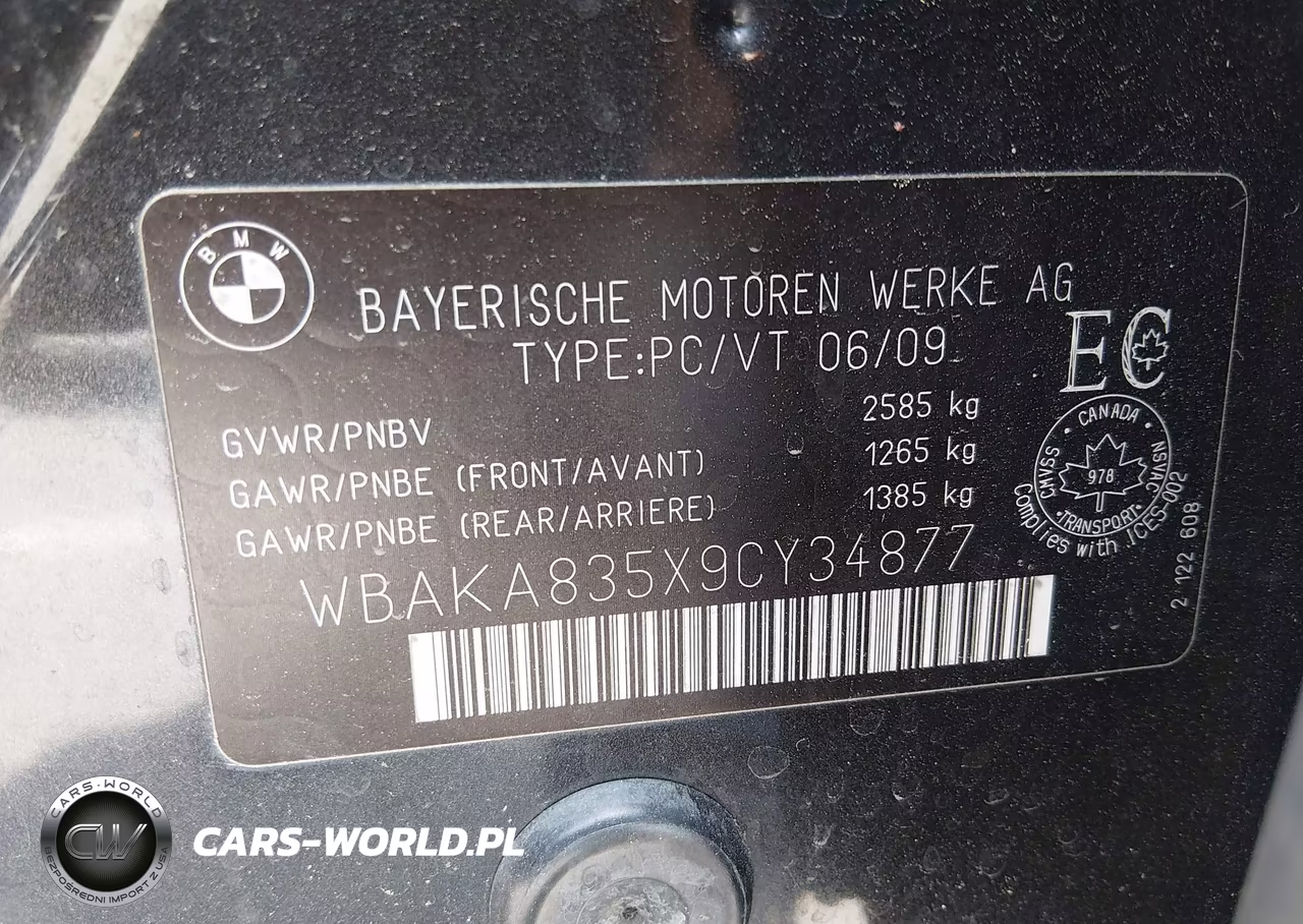 2009 BMW 750I VIN:WBAKA835X9CY34877 - 9