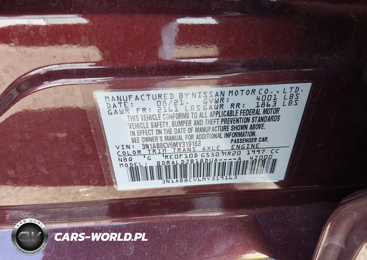 2021 Nissan Sentra Sv Xtronic Cvt VIN:3N1AB8CV6MY319163 - 9