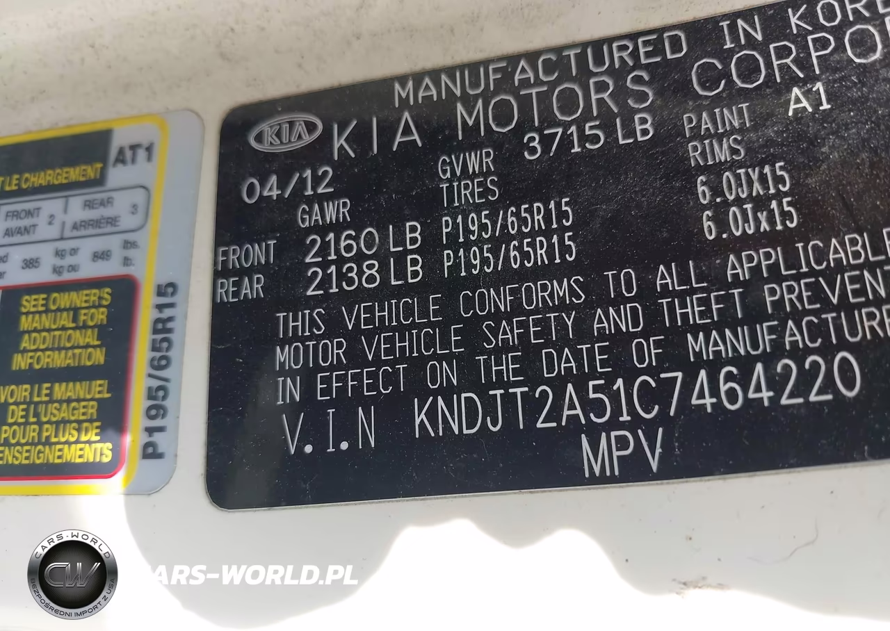2012 Kia Soul VIN:KNDJT2A51C7464220 - 9