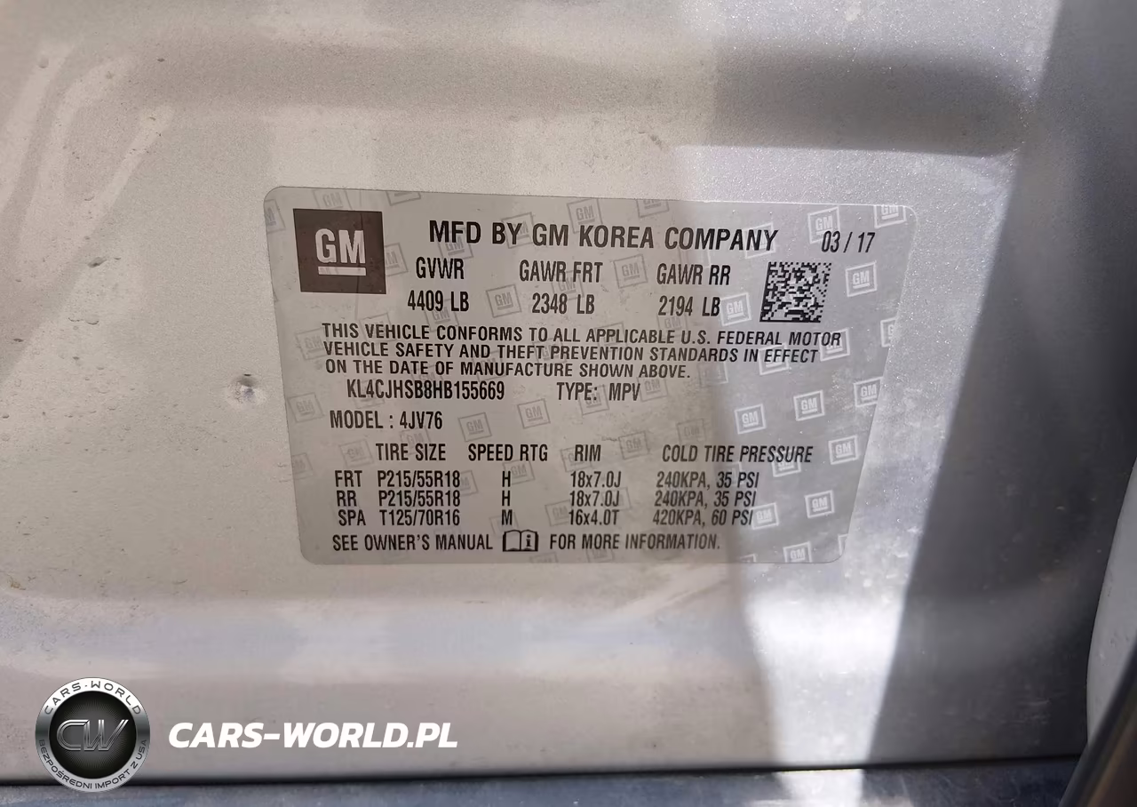 2017 Buick Encore Premium VIN:KL4CJHSB8HB155669 - 9