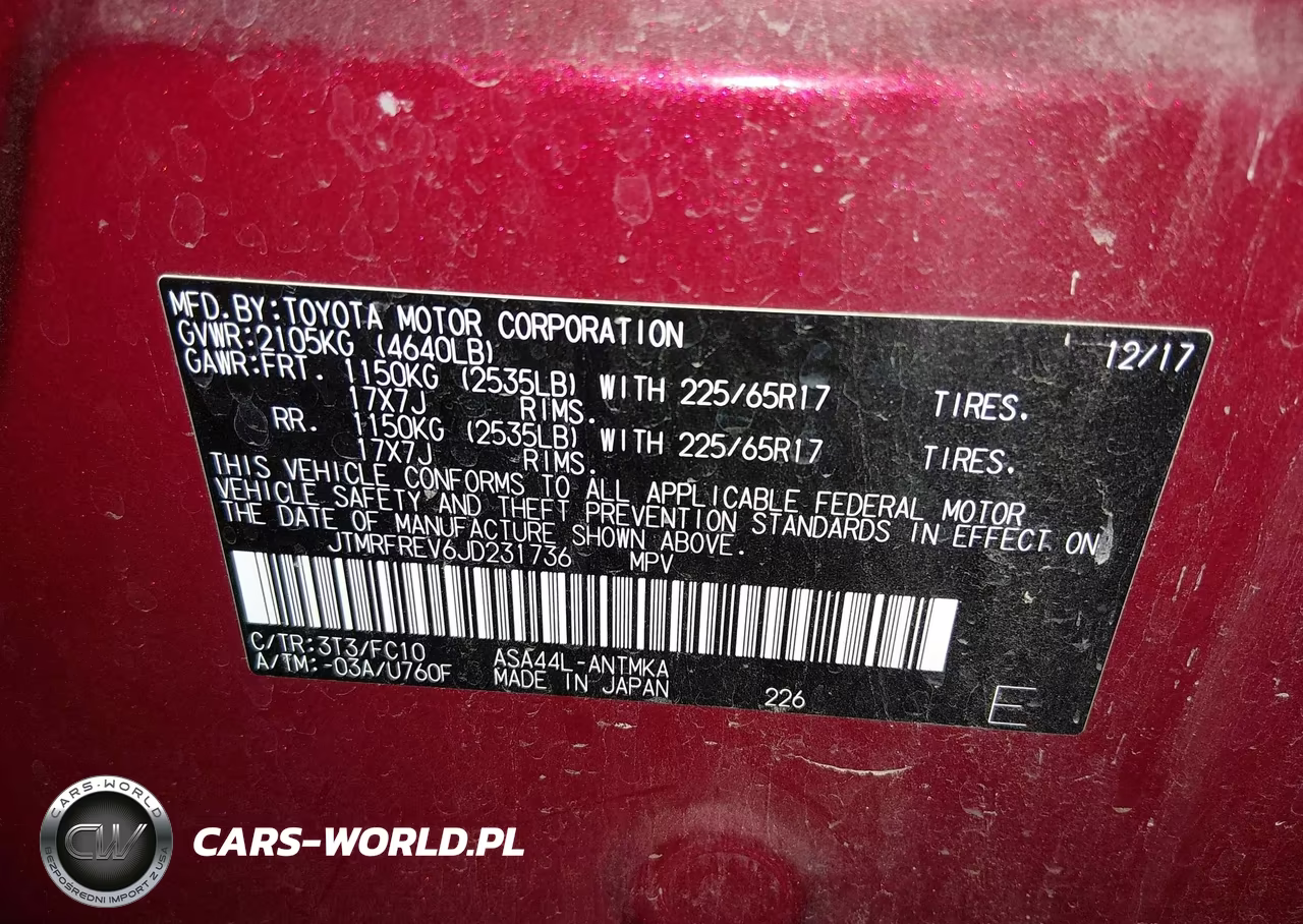 2018 Toyota Rav4 Xle VIN:JTMRFREV6JD231736 - 9