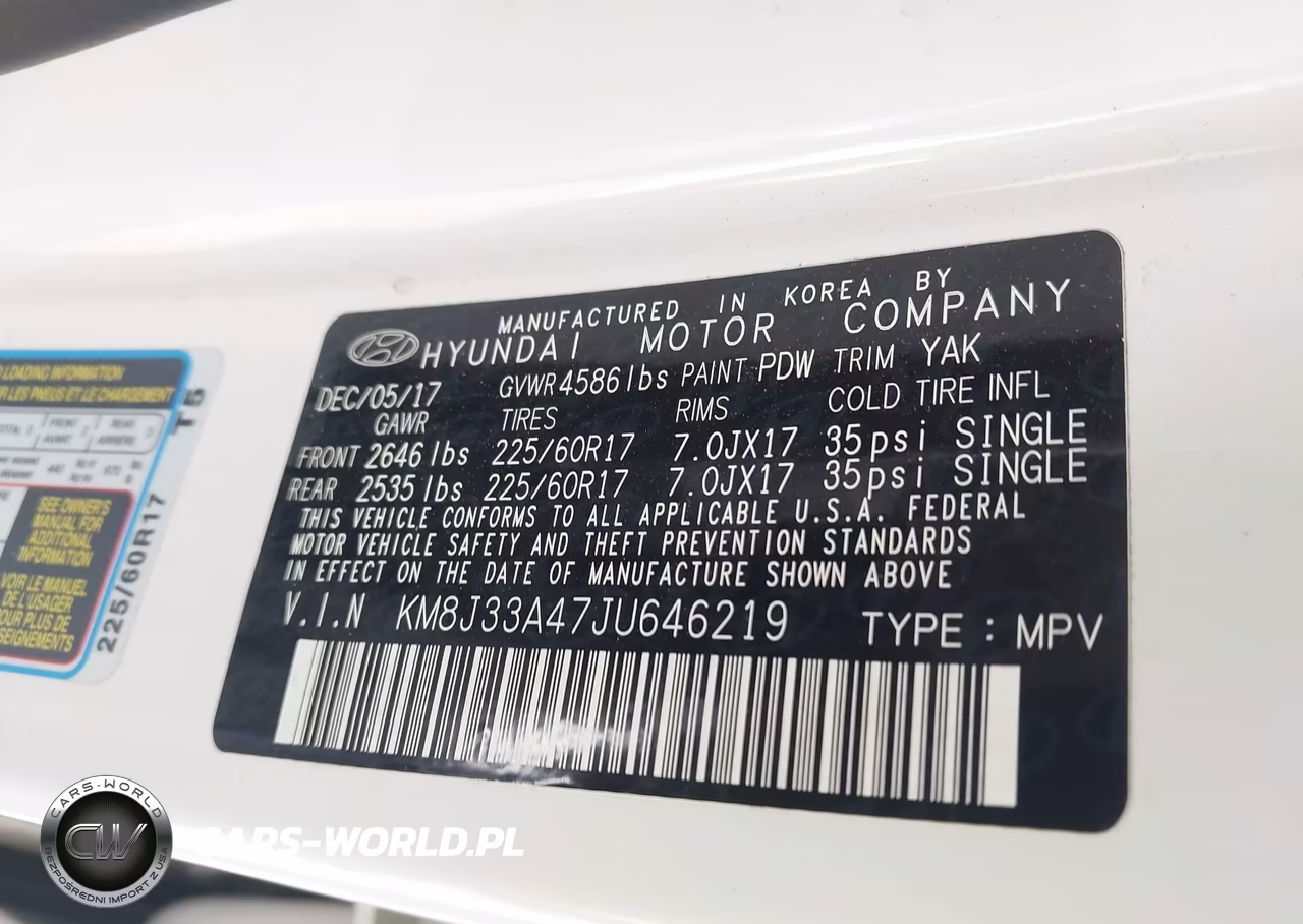 2018 Hyundai Tucson Sel Plus VIN:KM8J33A47JU646219 - 9