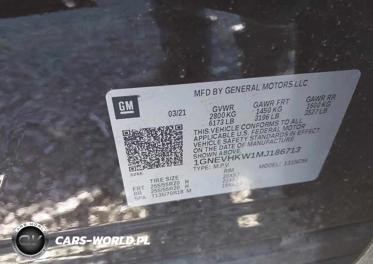 2021 Chevrolet Traverse Awd Lt Leather VIN:1GNEVHKW1MJ186713 - 9
