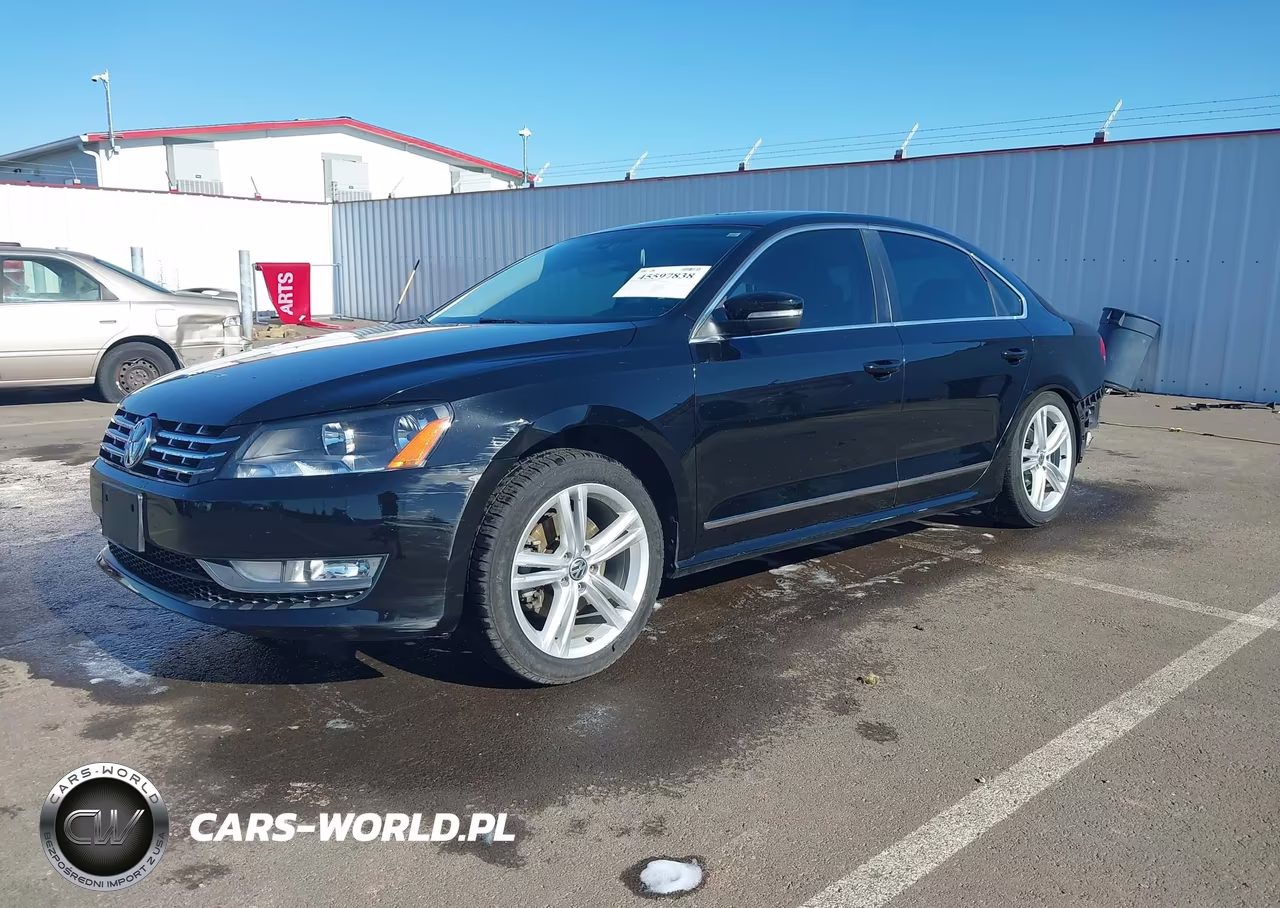 2013 Volkswagen Passat 2.0L Tdi Se VIN:1VWBN7A30DC001842 - 2