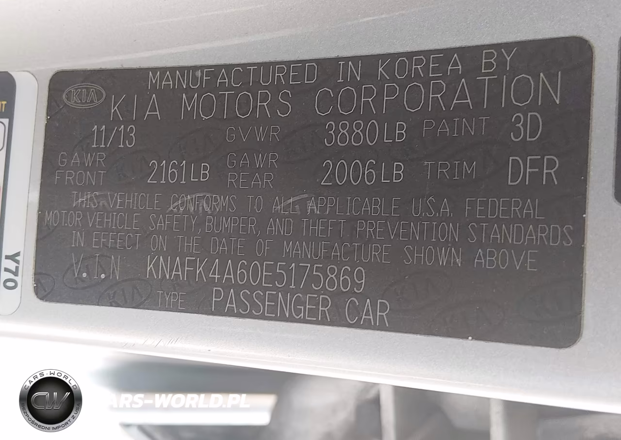 2014 Kia Forte Lx VIN:KNAFK4A60E5175869 - 9