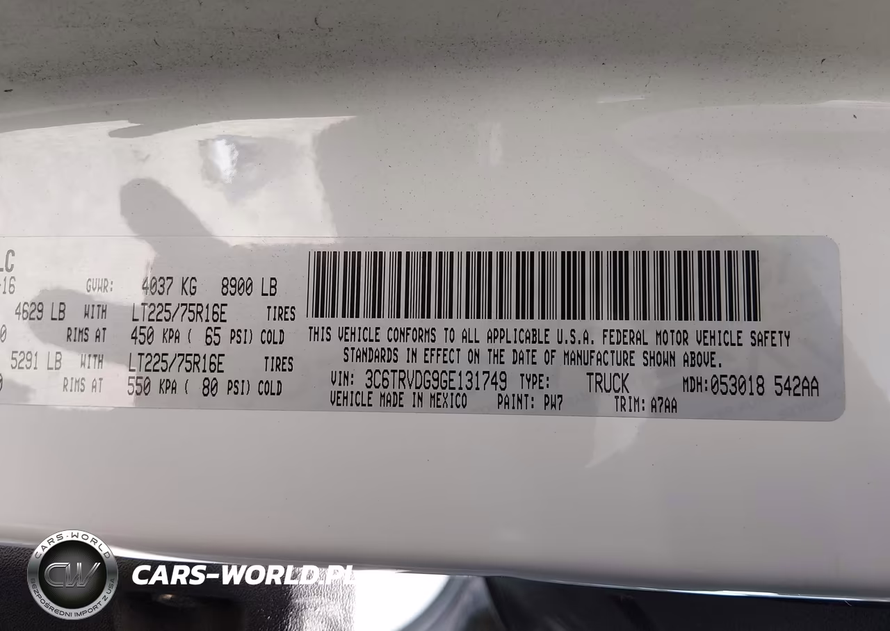 2016 Ram Promaster 2500 High Roof VIN:3C6TRVDG9GE131749 - 9