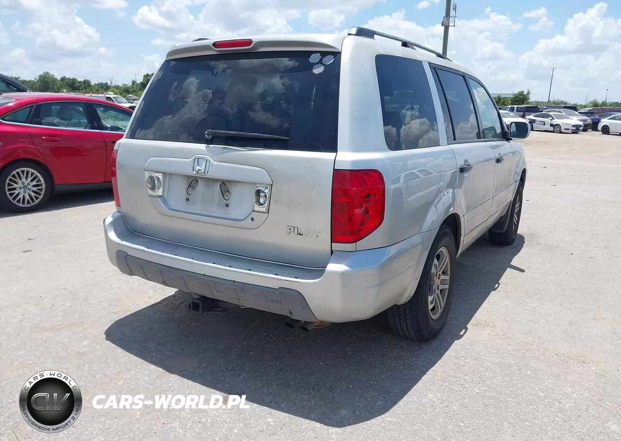 2004 Honda Pilot Ex-L VIN:2HKYF185X4H501672 - 4