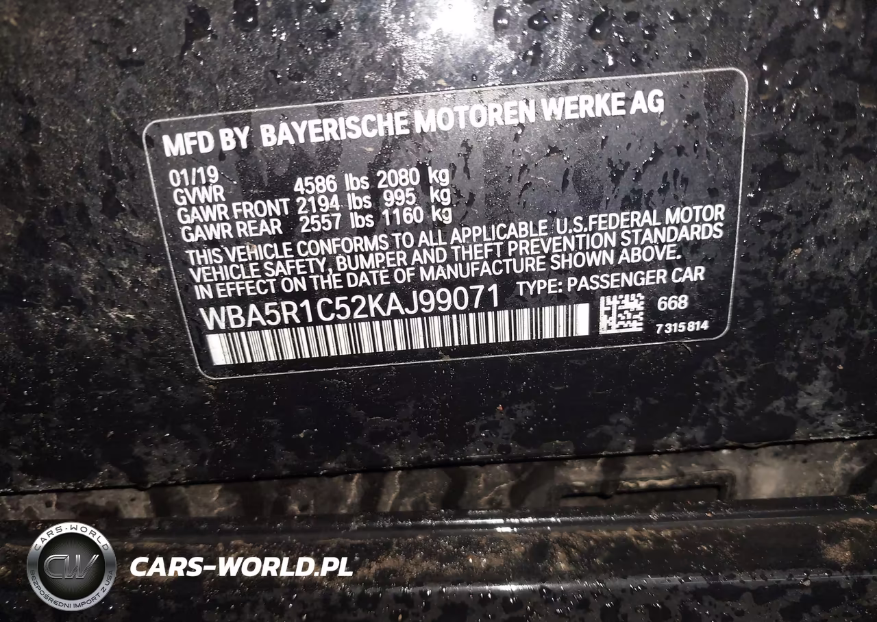 2019 BMW 330I VIN:WBA5R1C52KAJ99071 - 9