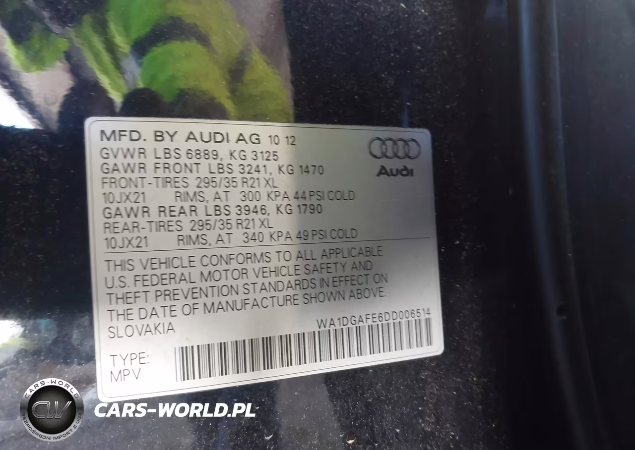 2013 Audi Q7 3.0T S Line Prestige VIN:WA1DGAFE6DD006514 - 9