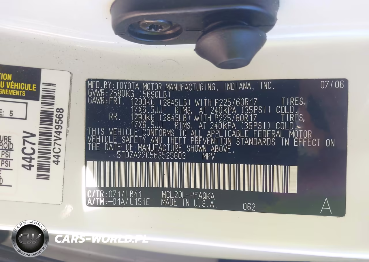 2006 Toyota Sienna Xle Limited VIN:5TDZA22C56S525603 - 9
