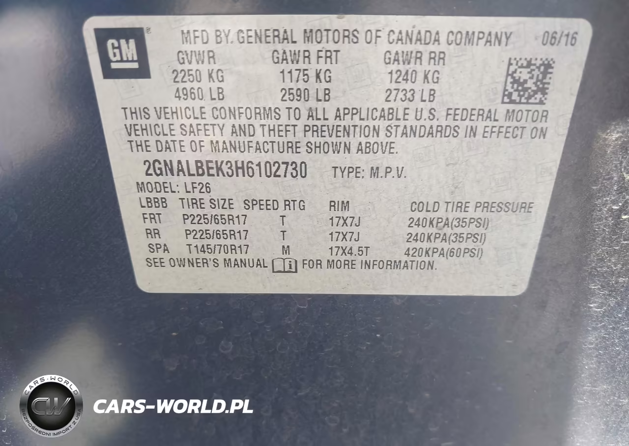 2017 Chevrolet Equinox Ls VIN:2GNALBEK3H6102730 - 9