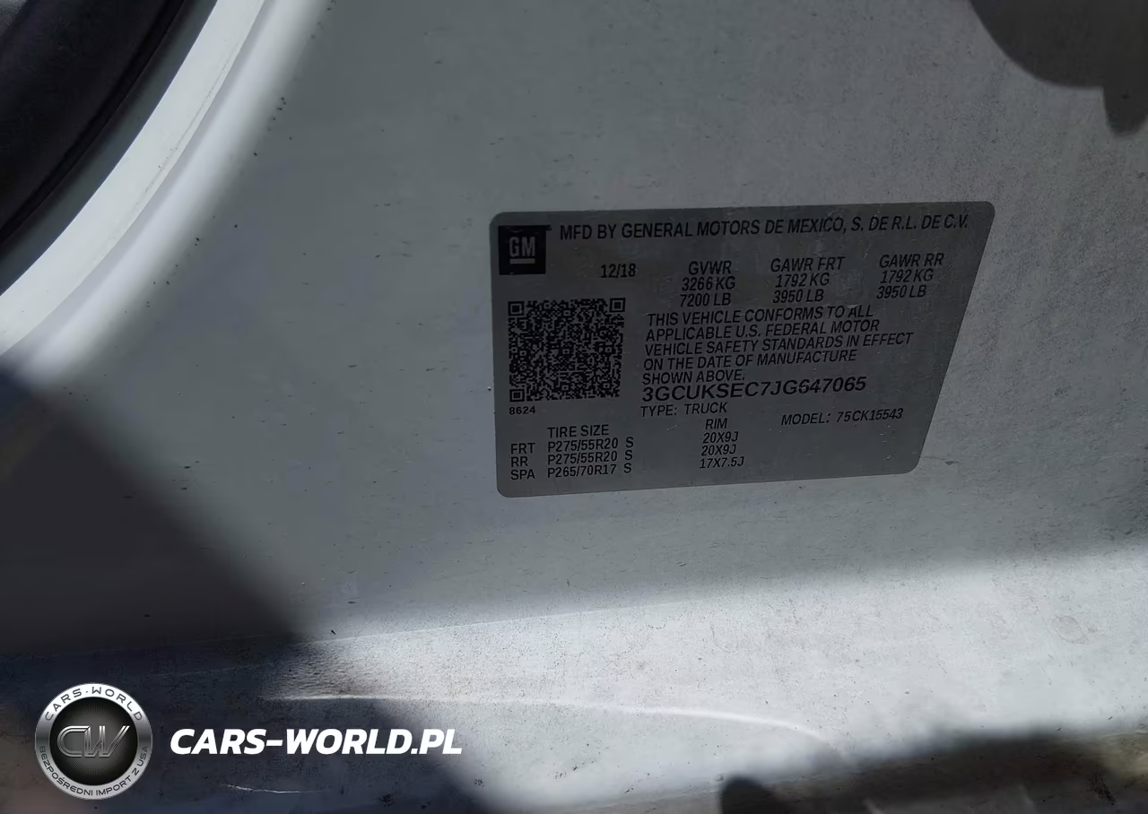 2018 Chevrolet Silverado 1500 Ltz VIN:3GCUKSEC7JG647065 - 9