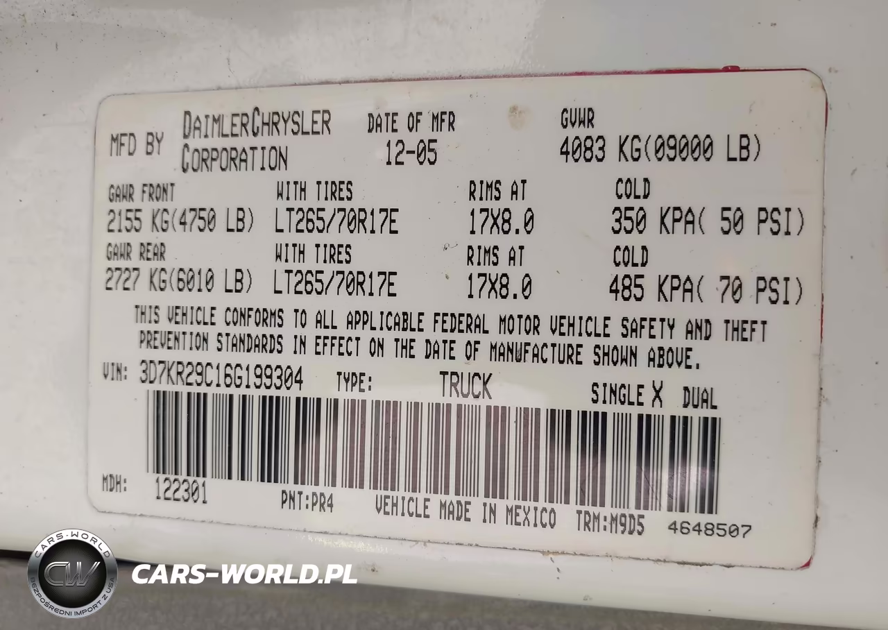 2006 Dodge Ram 2500 Slt VIN:3D7KR29C16G199304 - 9