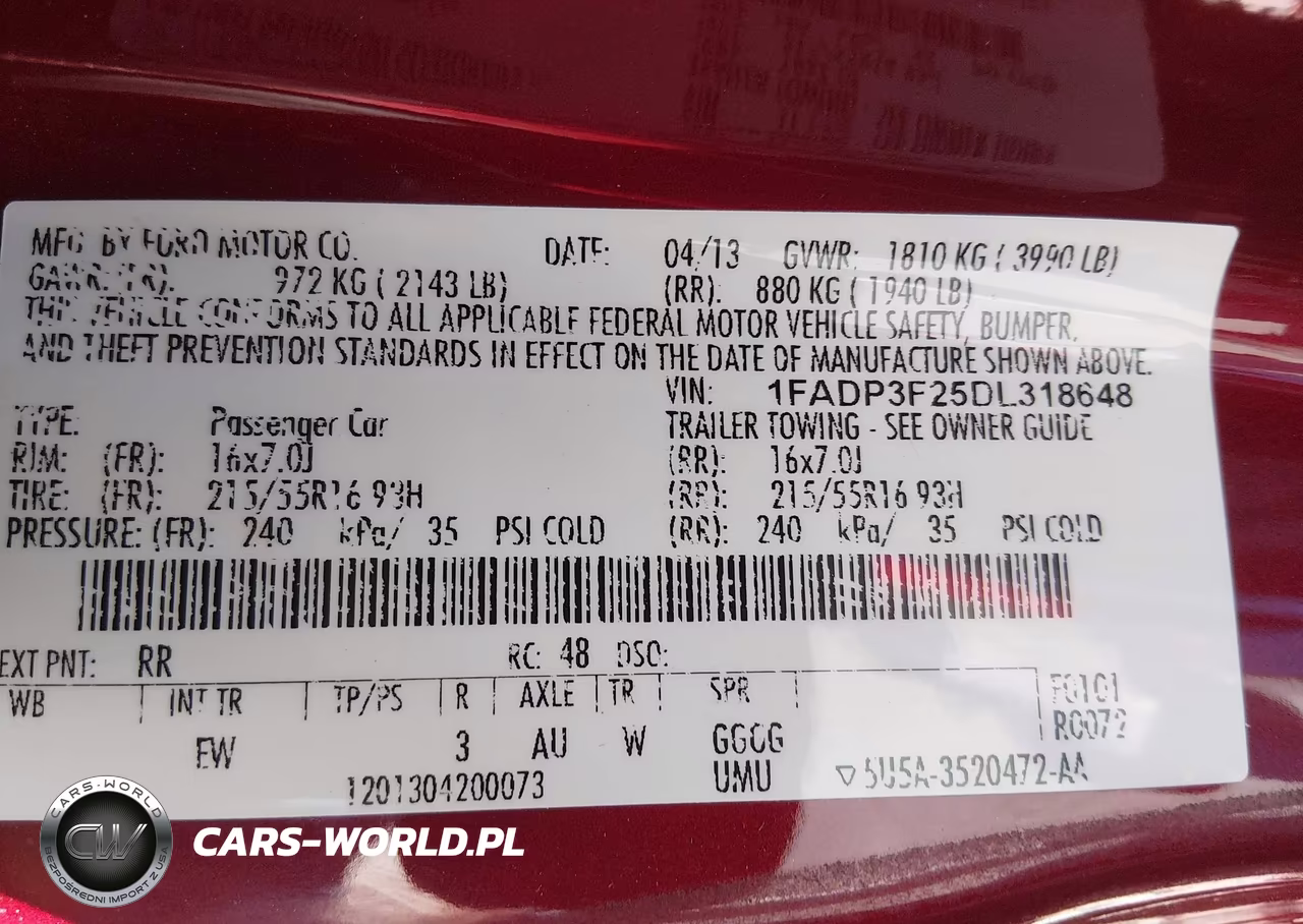 2013 Ford Focus Se VIN:1FADP3F25DL318648 - 9