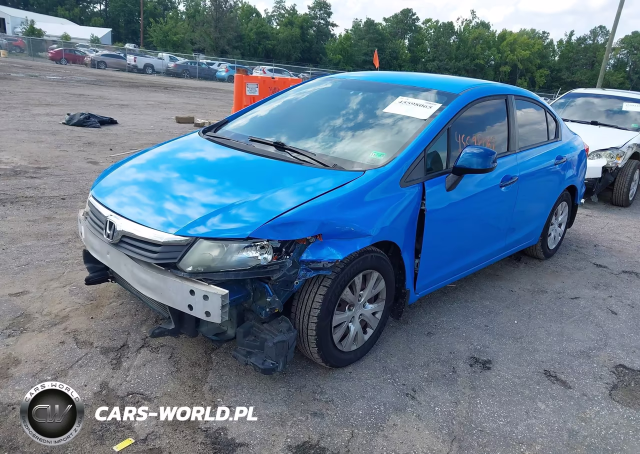 2012 Honda Civic Lx VIN:19XFB2F55CE060774 - 2