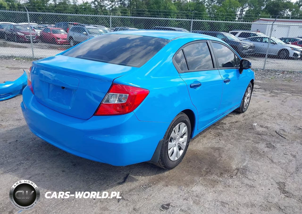 2012 Honda Civic Lx VIN:19XFB2F55CE060774 - 4