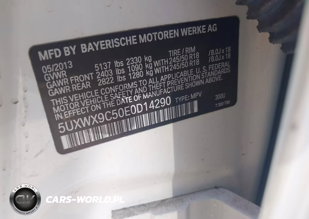 2014 BMW X3 xDrive28I VIN:5UXWX9C50E0D14290 - 9