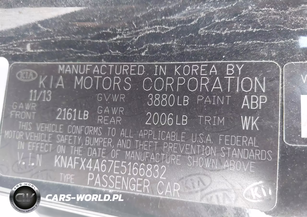 2014 Kia Forte Lx VIN:KNAFX4A67E5166832 - 9