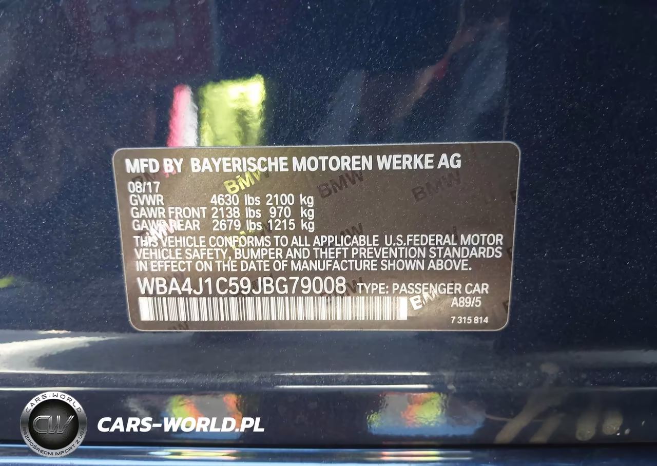 2018 BMW 430I Gran Coupe VIN:WBA4J1C59JBG79008 - 9