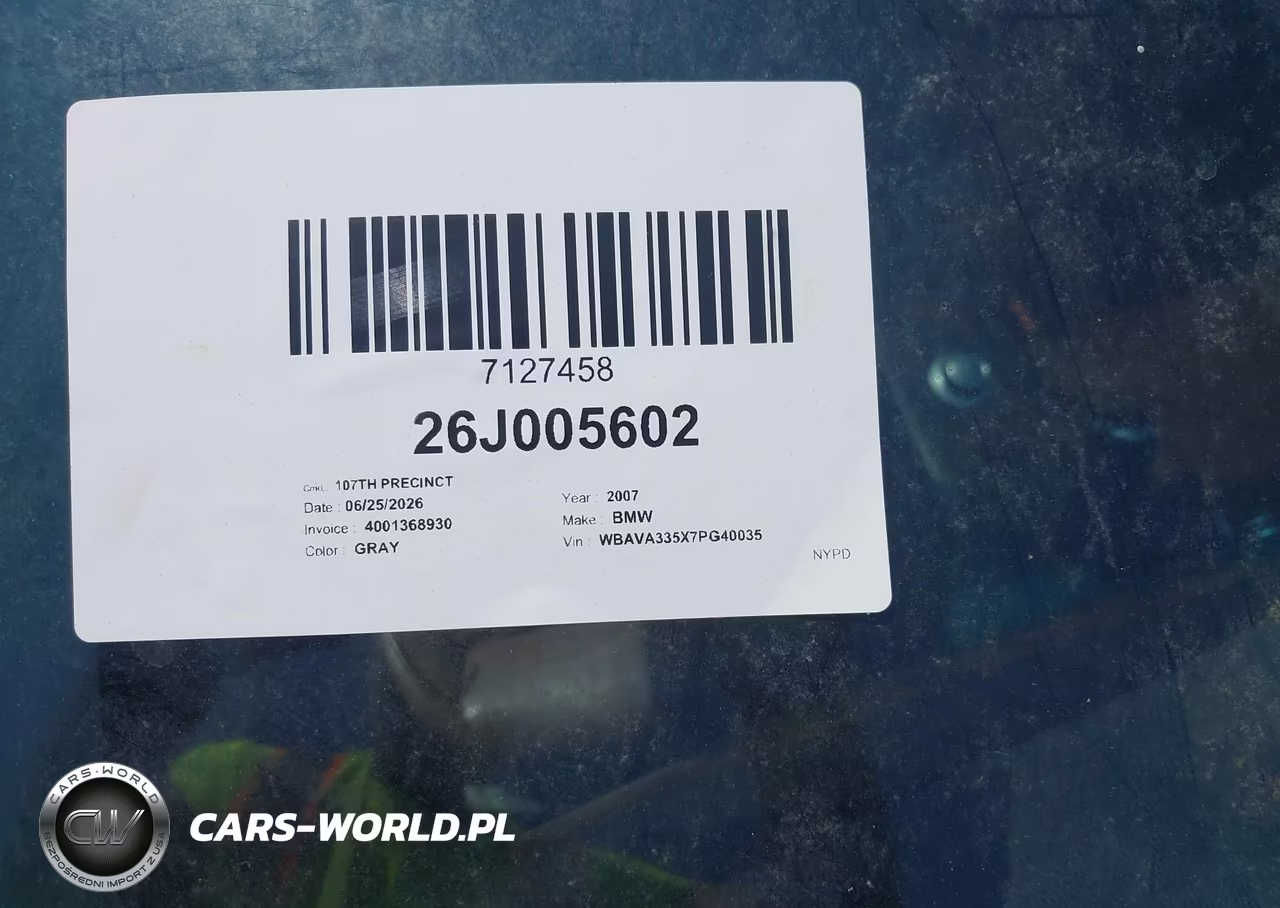 2007 BMW 328I VIN:WBAVA335X7PG40035 - 12
