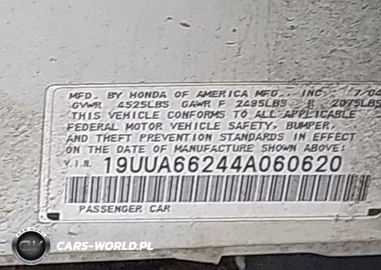 2004 Acura Tl VIN:19UUA66244A060620 - 9