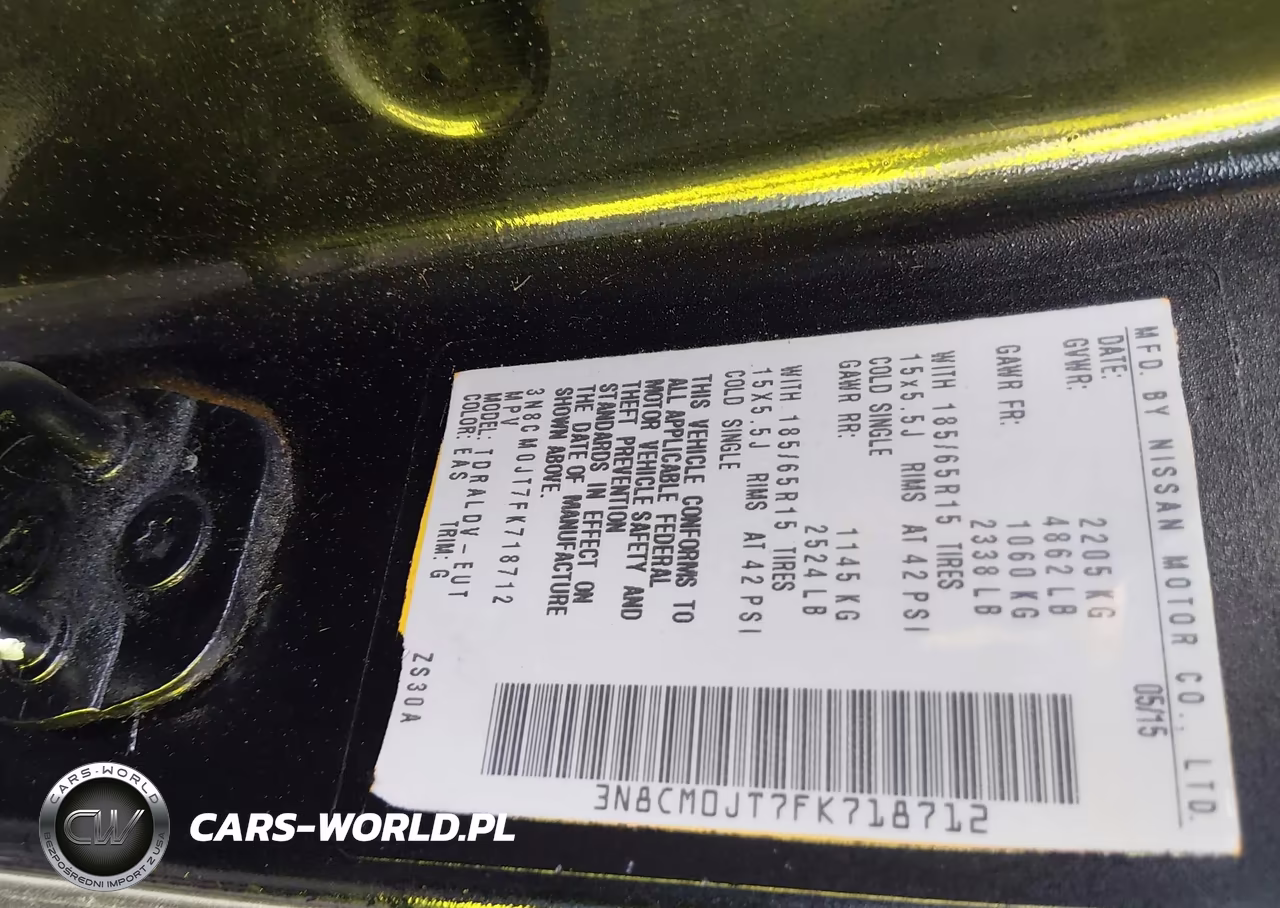 2015 Nissan Nv200 Taxi VIN:3N8CM0JT7FK718712 - 9