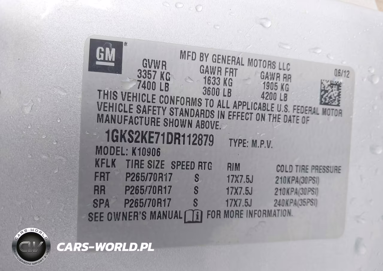 2013 GMC Yukon Xl 1500 Slt VIN:1GKS2KE71DR112879 - 9