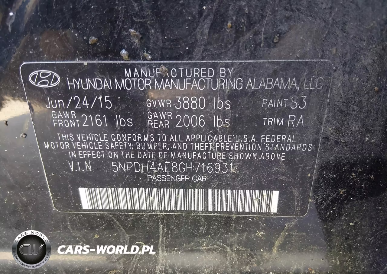 2016 Hyundai Elantra Se VIN:5NPDH4AE8GH716931 - 9