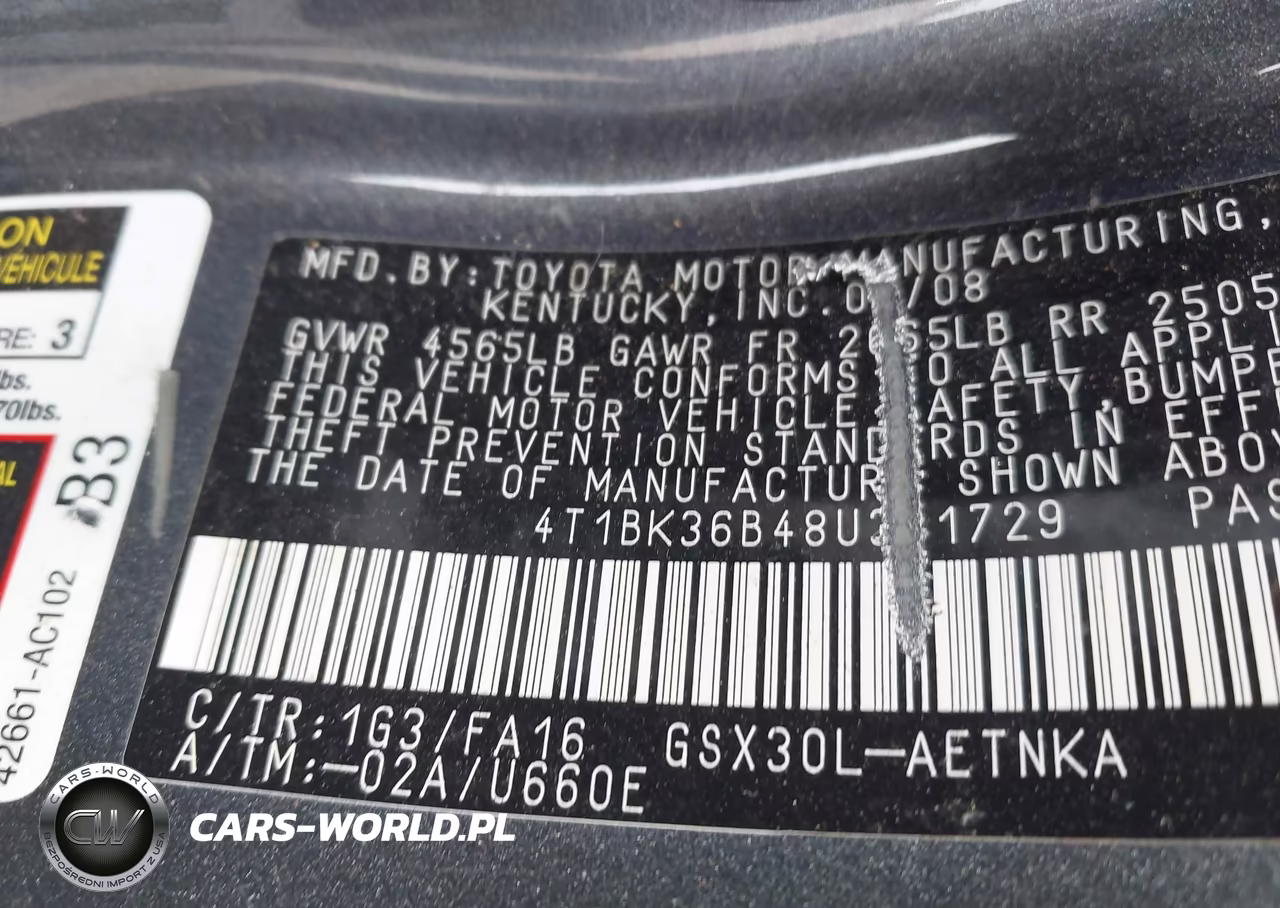 2008 Toyota Avalon Xl VIN:4T1BK36B48U321729 - 9