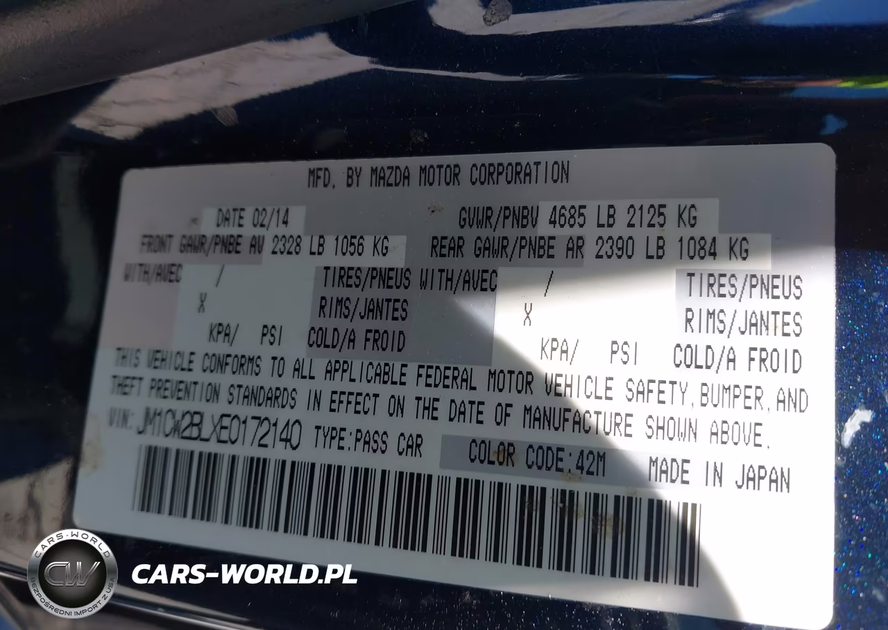 2014 Mazda Mazda5 Sport VIN:JM1CW2BLXE0172140 - 9